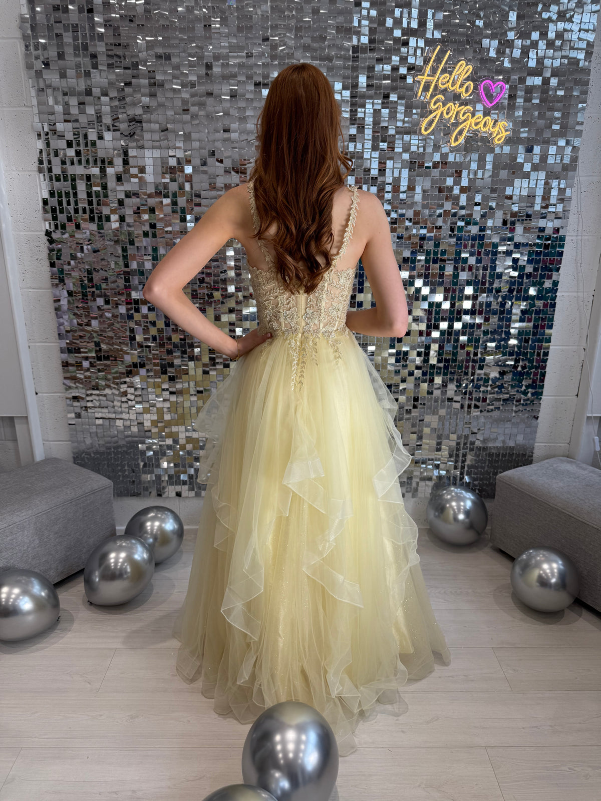Hermione Tulle Prom Dress In Lemon