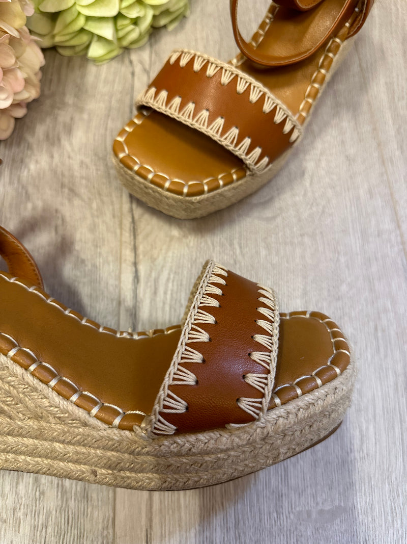 Tessa Wedges In Tan