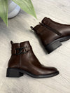 Carmen Ankle Boots In Chocolate