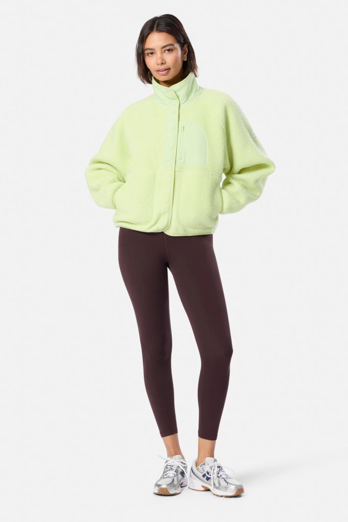 Gym Plus Coffee Horizon Jacket In Lime Sorbet