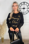 Merry Chic-Mas Jumper In Black