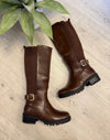 Billie Knee Boots In Brown