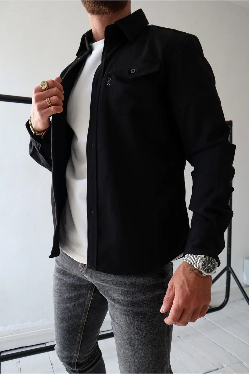 Capo Overshirt In Black