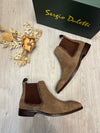 Sergio Duletti Joseph Suede Boots In Khaki