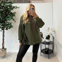 Leonie Hoodie In Khaki