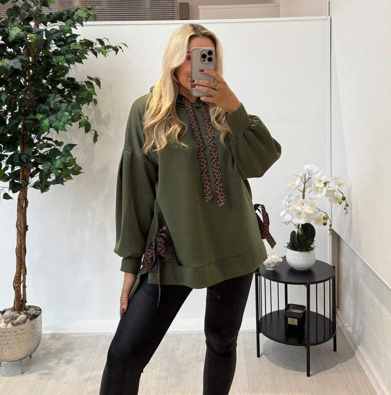 Leonie Hoodie In Khaki