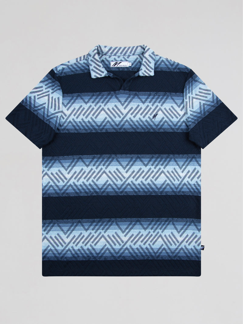 Mish Mash Breaker Polo Shirt In Navy