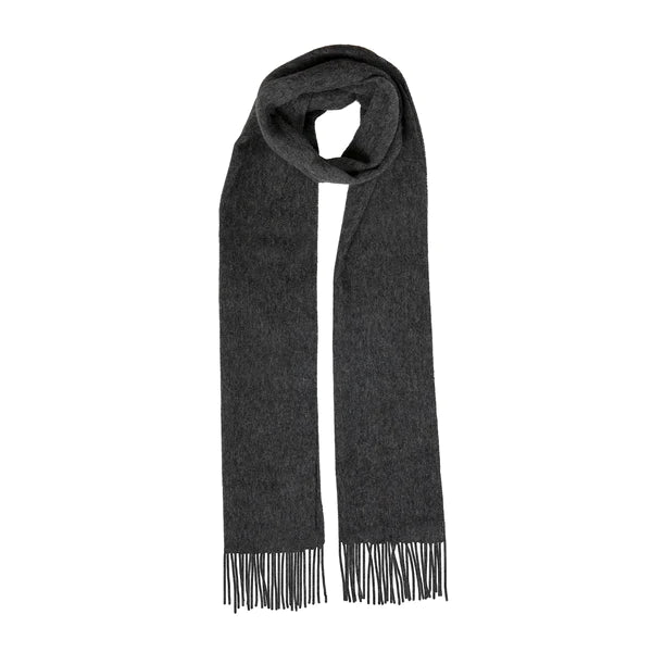 Dents Lambswool Scarf In Charcoal
