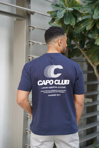 Capo Club Speed T-shirt In Navy/White