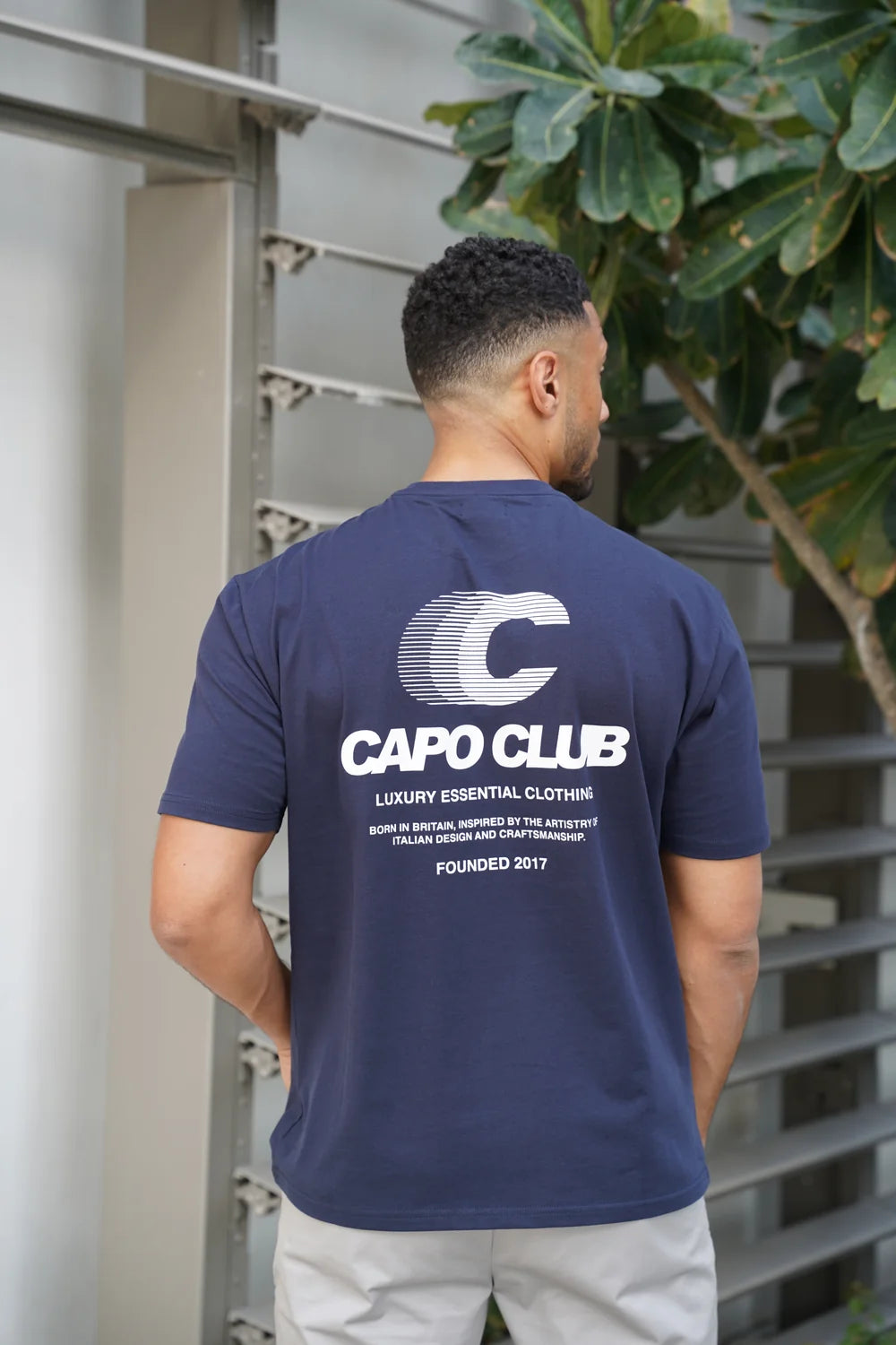 Capo Club Speed T-shirt In Navy/White