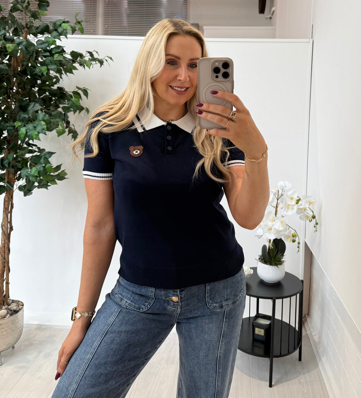 Teddy Polo In Navy