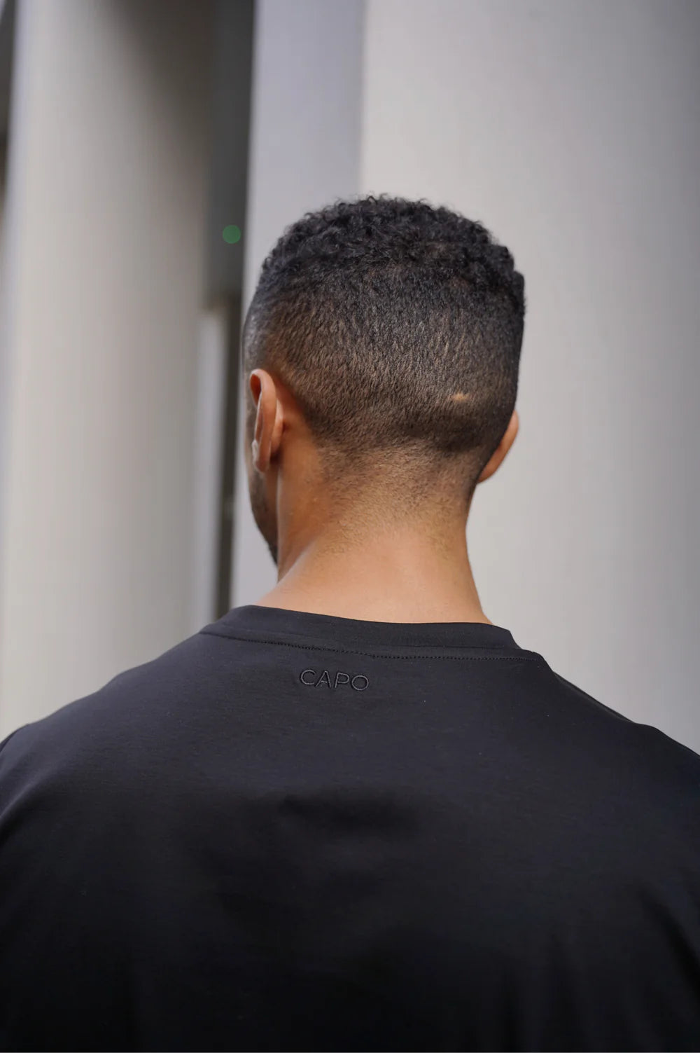 Capo Mercerised T-Shirt In Black