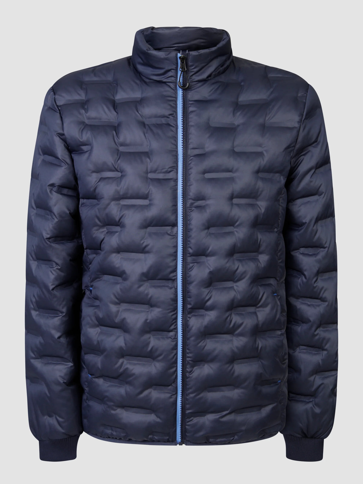 Mish Mash Padded Coat In Navy