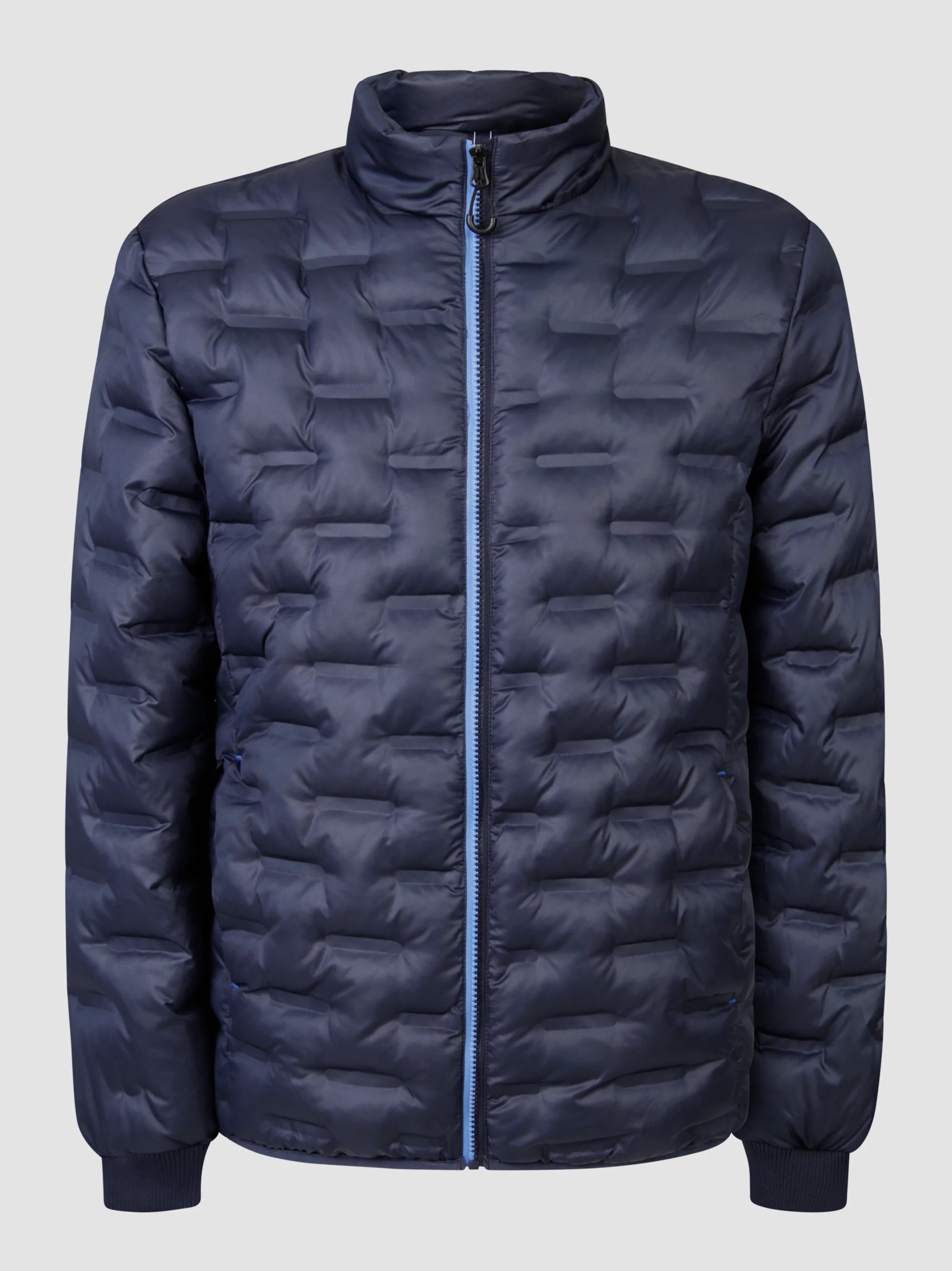 Mish Mash Padded Coat In Navy