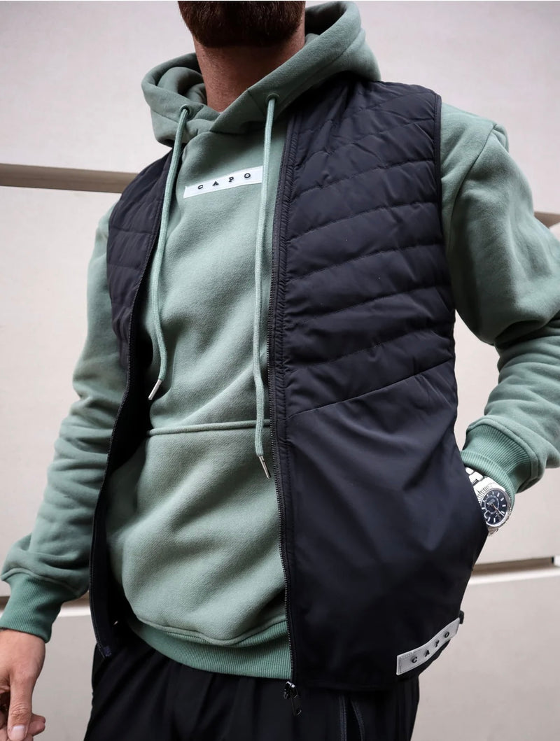Capo Hybrid Gilet In Black