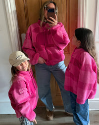 Children's Gym Plus Coffee Horizon Jacket In Gingham Print