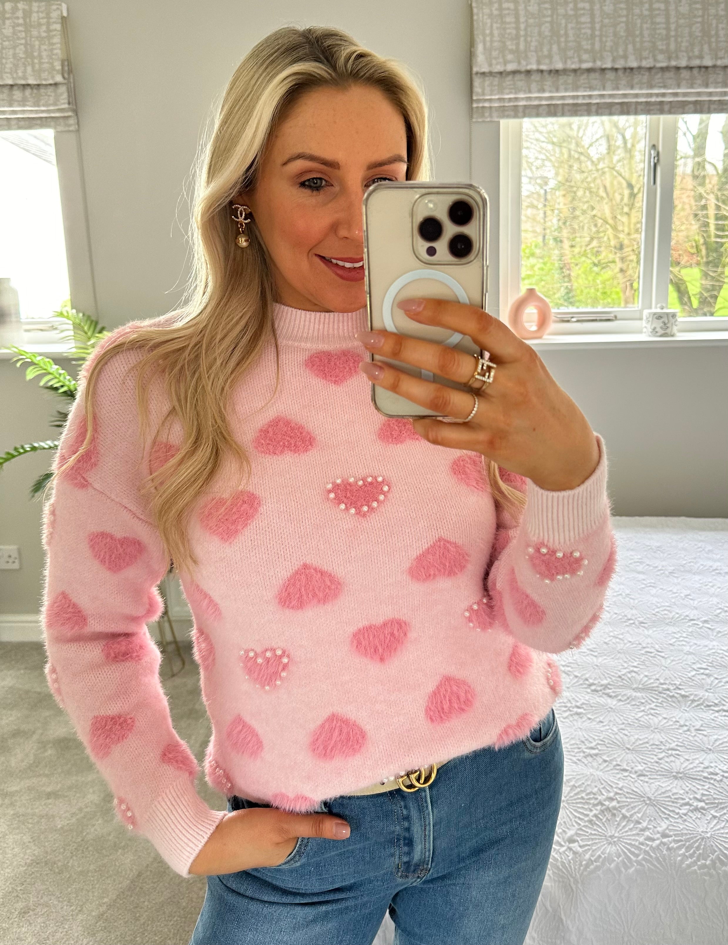 Pink pearl jumper best sale