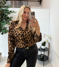 Ashleigh Sparkly Leopard Blouse
