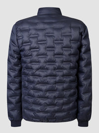 Mish Mash Padded Coat In Navy