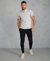 Capo Egyptian Cotton SS Zip Polo Shirt In Stone