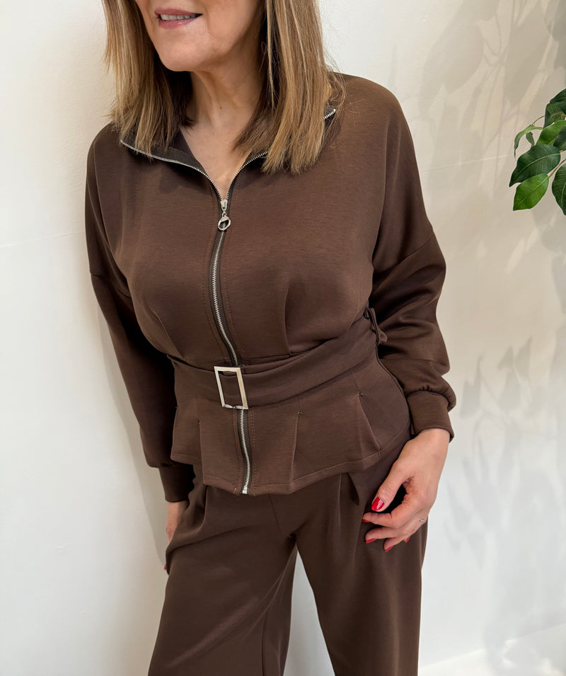 Chloe Lounge Set In Chocolate