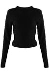 Talia Textured Top In Black