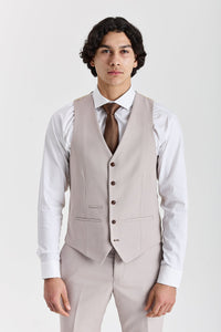 Paul Andrew Mayfair Waistcoat In Stone