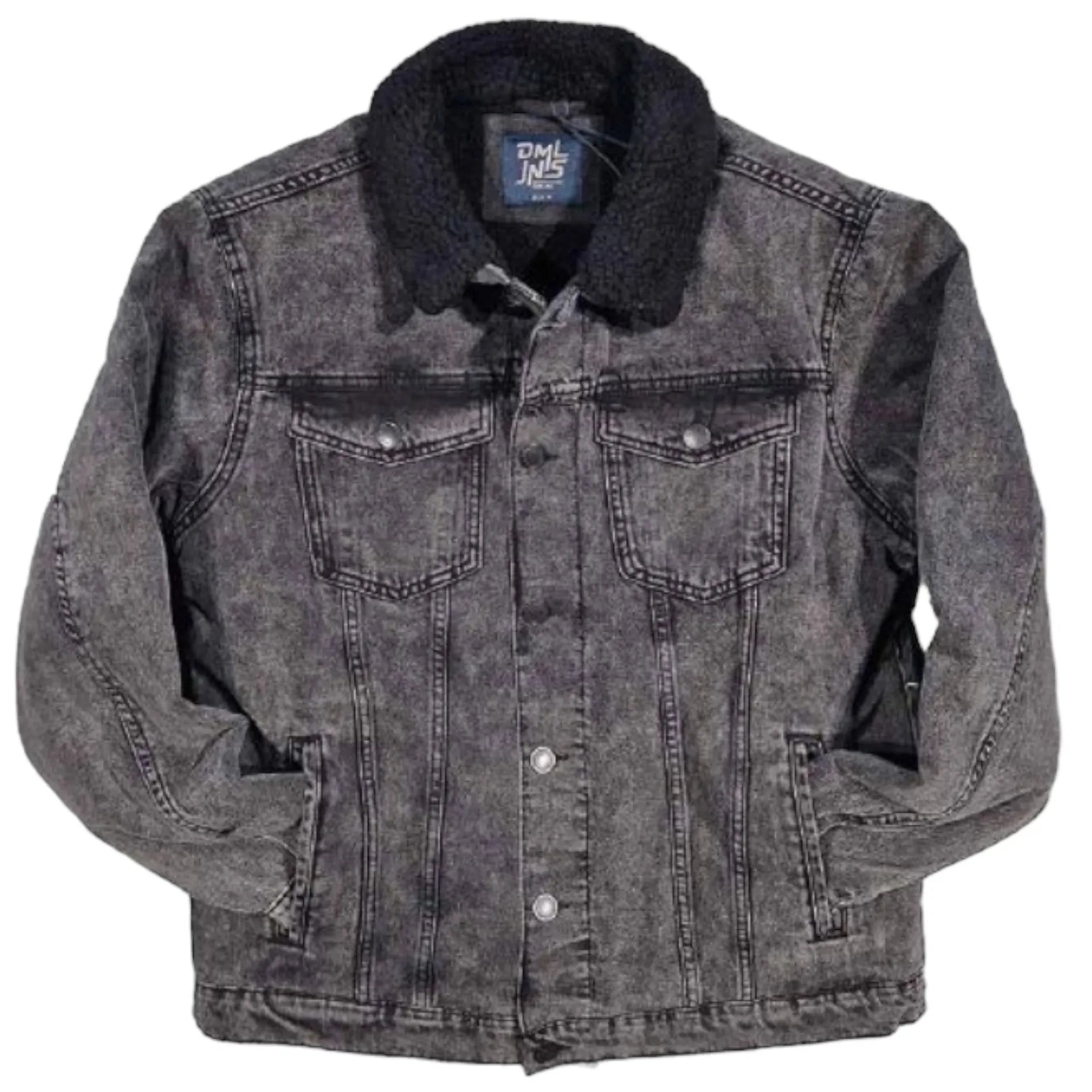 DML Flynn Denim Jacket In Grey Wash