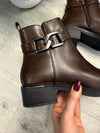 Carmen Ankle Boots In Chocolate