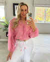 Gerry Flower Blouse In Pink