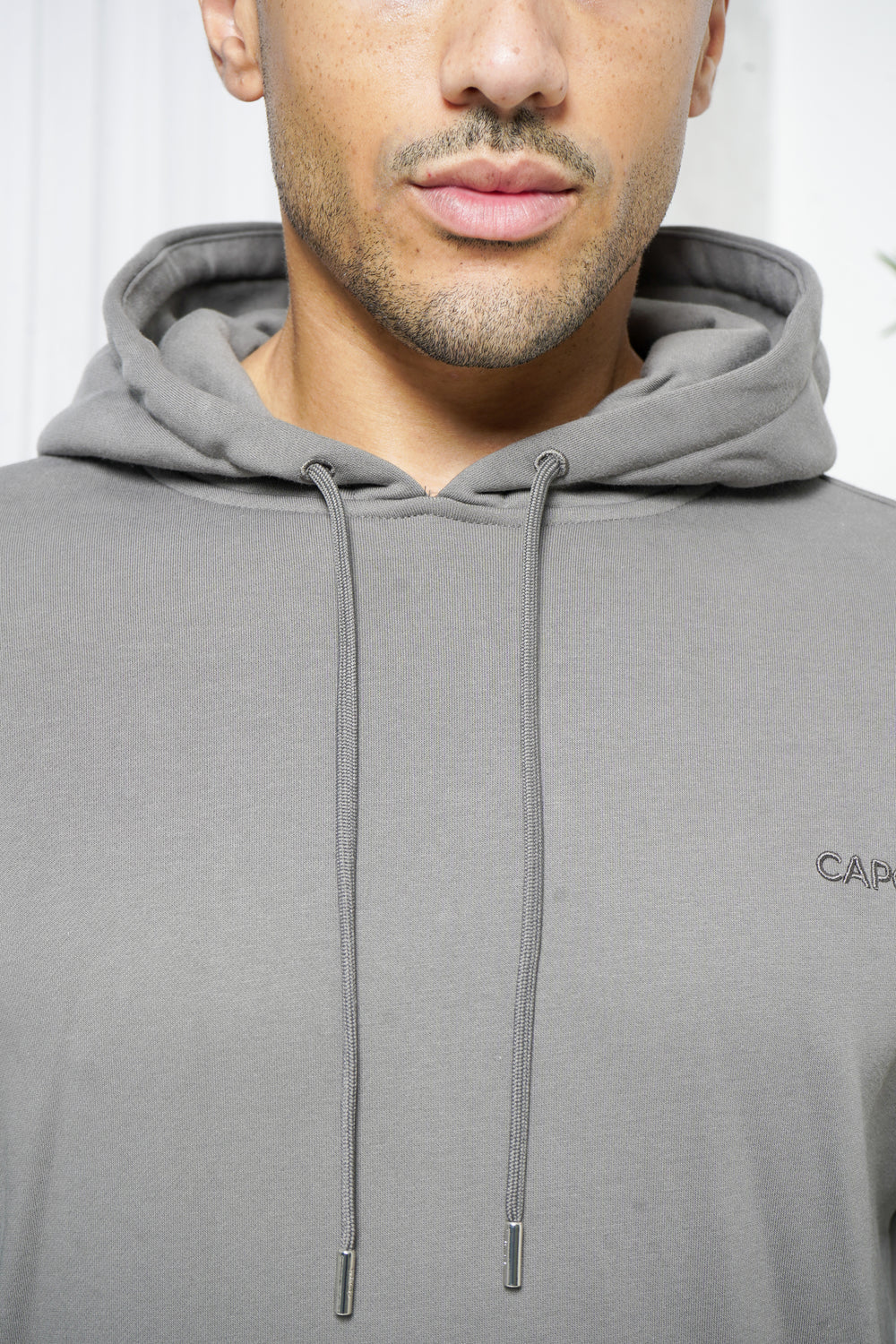 Capo Tracksuit Overhead Hoodie In Charcoal