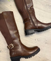 Billie Knee Boots In Brown