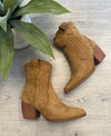 Cody Cowboy Western Ankle Boots In Tan