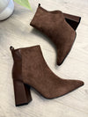 Callie Ankle Boots In Chocolate