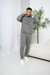 Capo Tracksuit Overhead Hoodie In Charcoal