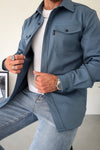 Capo Overshirt In Steel Blue