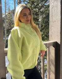 Gym Plus Coffee Horizon Jacket In Lime Sorbet