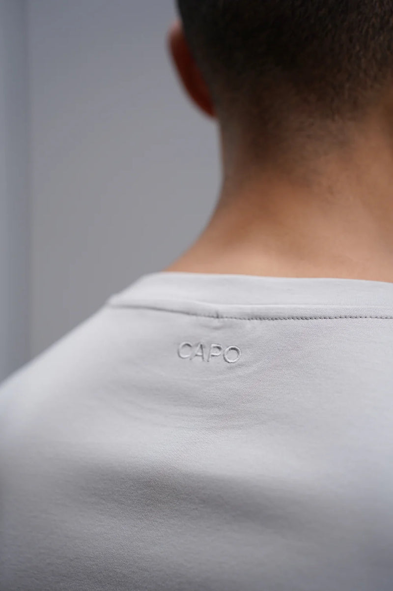 Capo Mercerised T-Shirt In Pebble