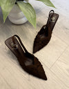 Charlie Pointed Shoes In Chocolate Brown