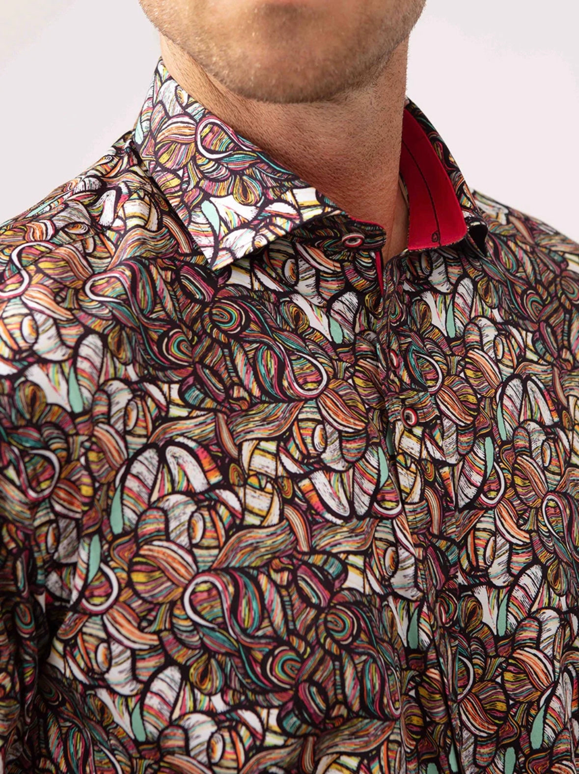 Guide London Statement Shirt In Multi