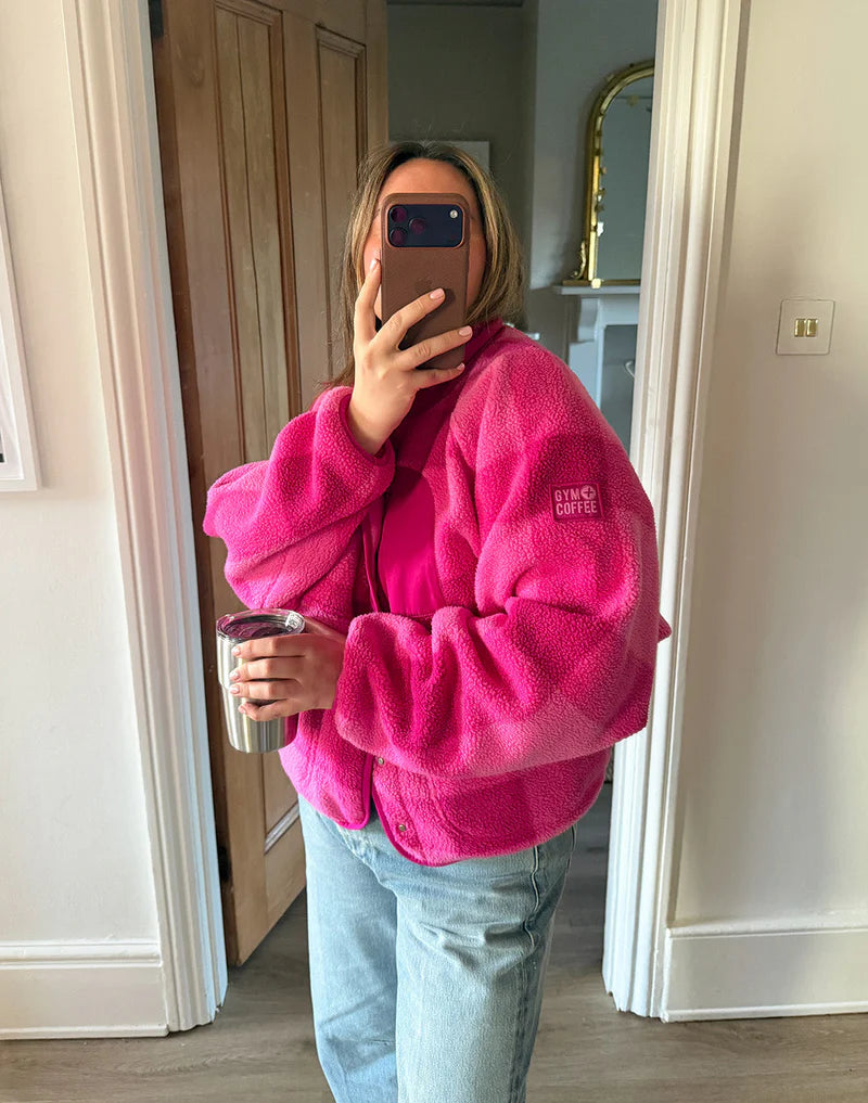Gym Plus Coffee Horizon Jacket In Gingham Print