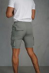 Capo Lightweight Cargo Shorts In Light Grey