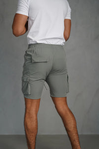 Capo Lightweight Cargo Shorts In Light Grey