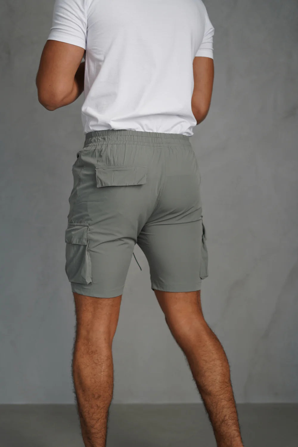 Capo Lightweight Cargo Shorts In Light Grey