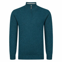 1/4 Zip Sweater In Teal
