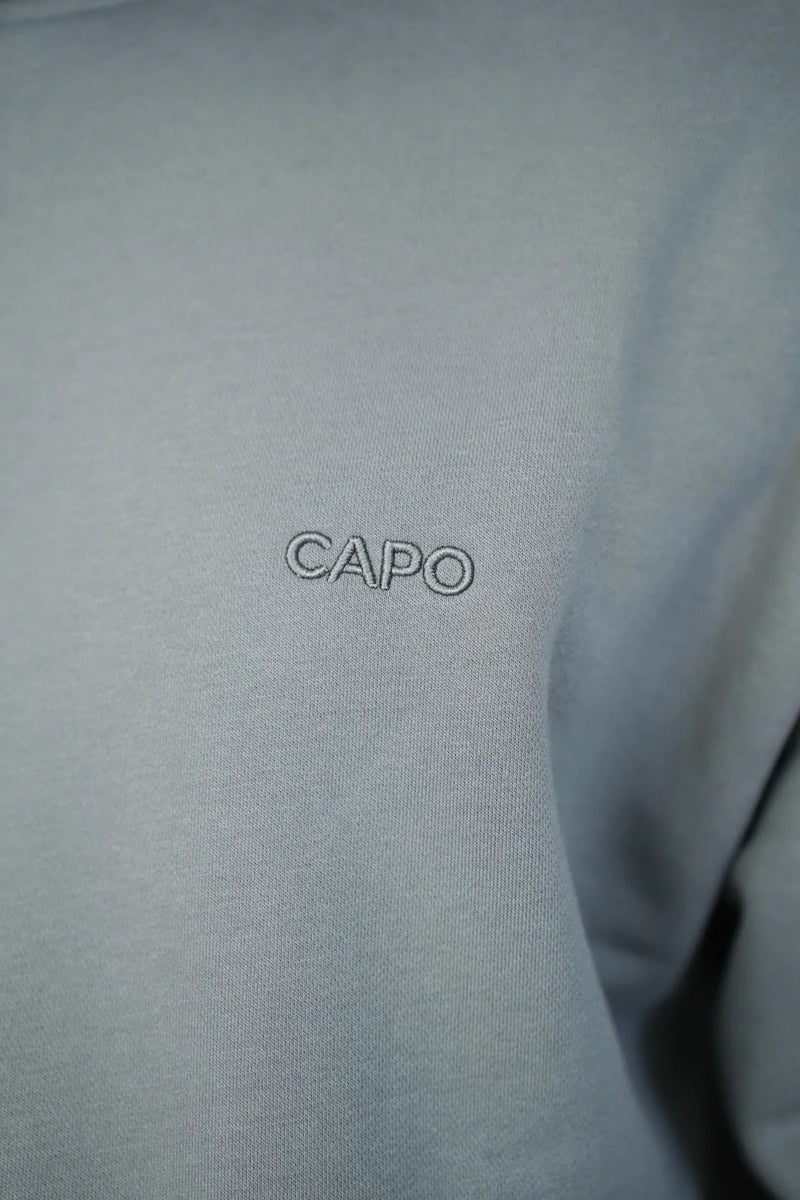 Capo Tracksuit Overhead Hoodie In Charcoal