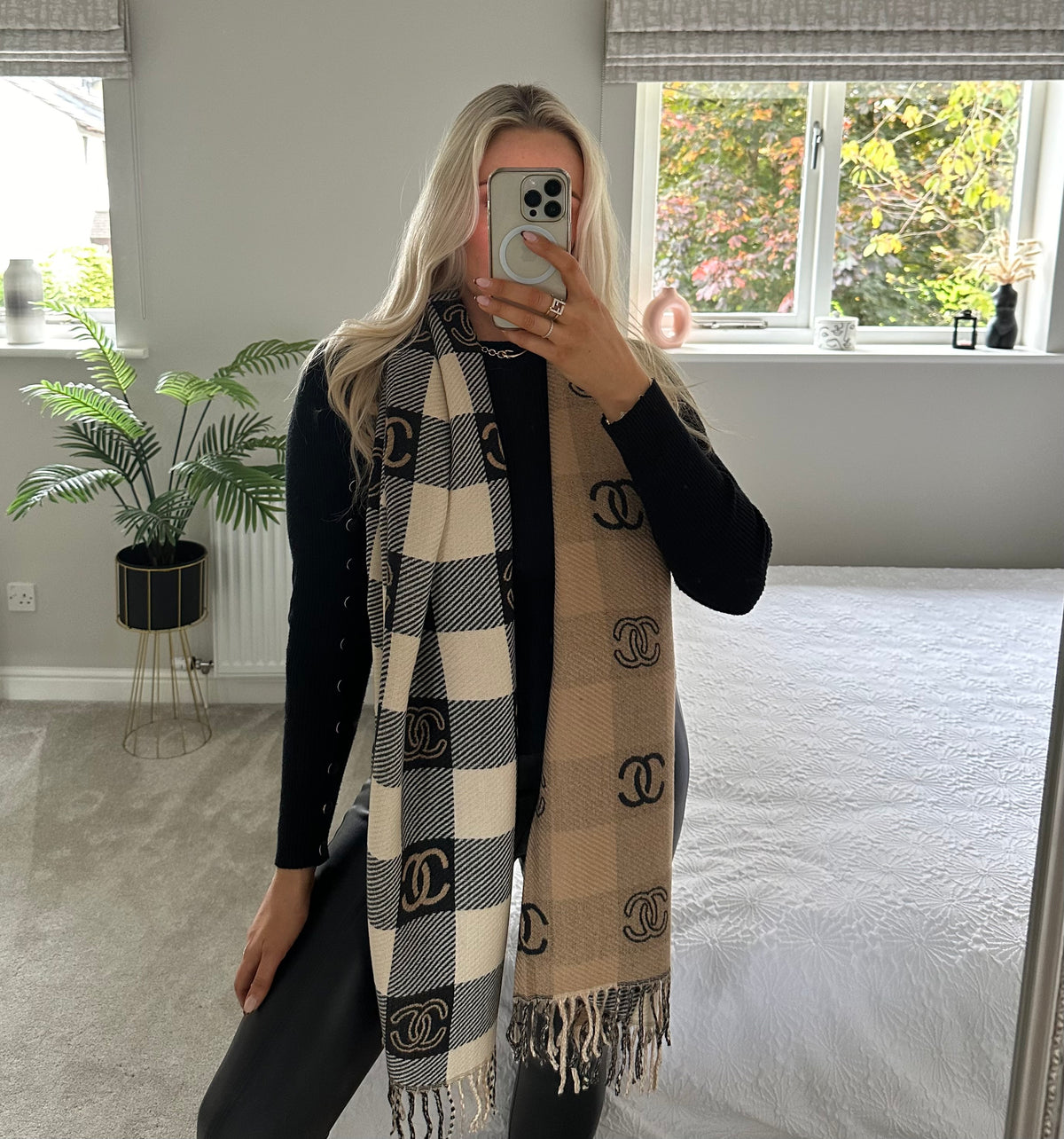 CC Scarf In Check