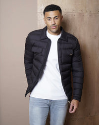 Capo Lightweight Padded Jacket In Black