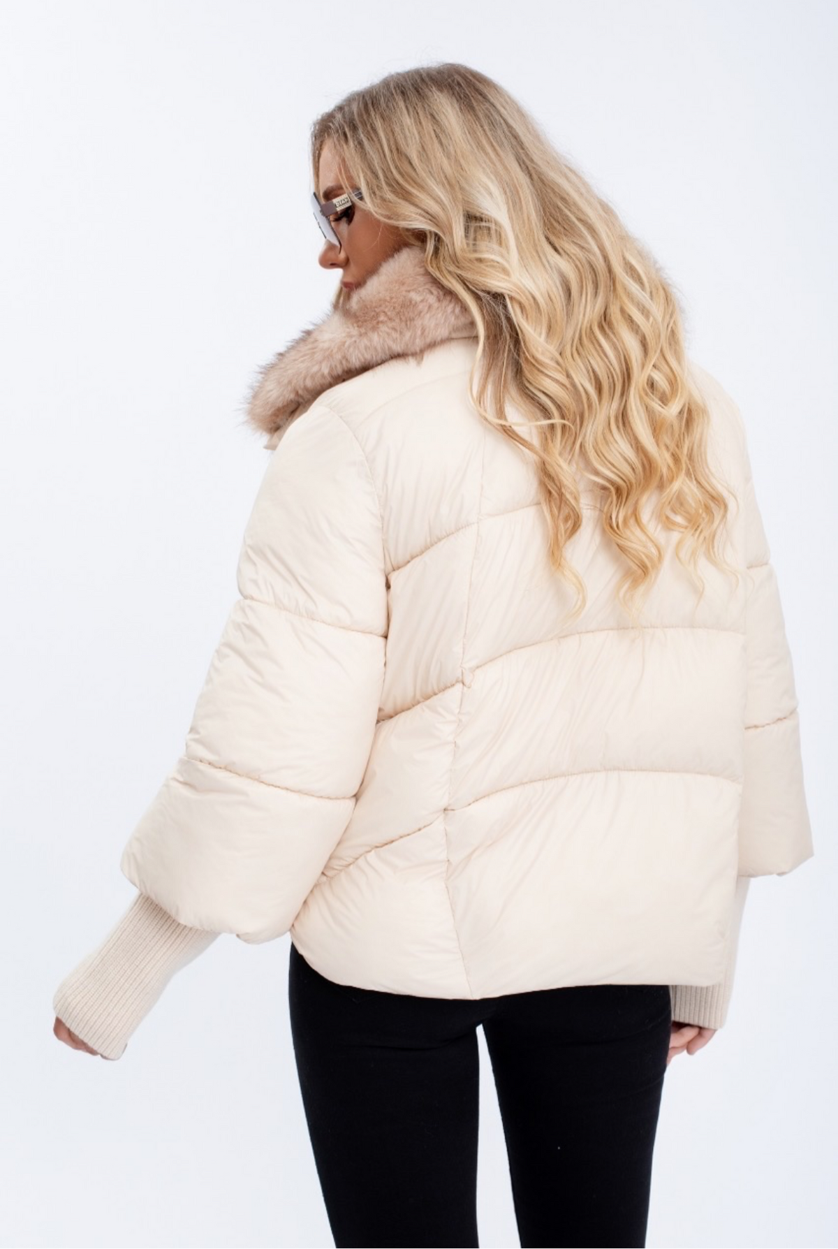 Paige Puffer Jacket In Beige