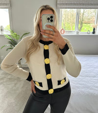 Chanel Inspired Top In Beige